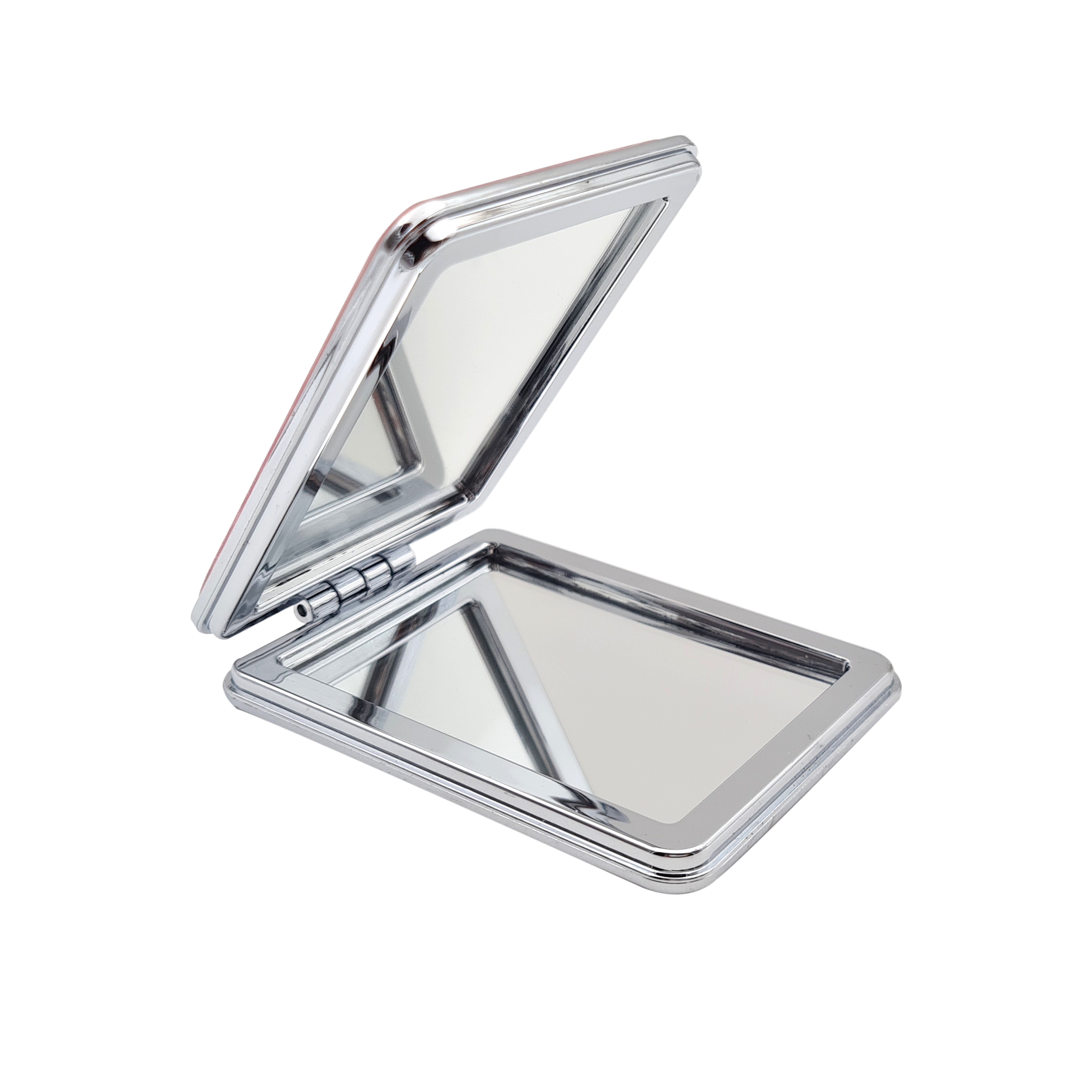 Majestique Compact Mirror With 1x And 2x Magnification- 180 Degree Opening (Color May Vary)
